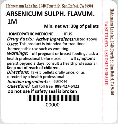 Arsenicum Sulphuratum Flavum 1M 30g.jpg Arsenicum Sulphuratum Flavum 1M 30g - Arsenicum Sulphuratum Flavum 1M 30g